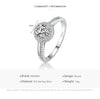 Modian Classic Wedding Ring 100% 925 Sterling Silver Clear Cubic Zirconia Rings For Women Engagement Statement Fine Jewelry