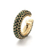 Colorful Rhinestone C-Shape Clip Earring without Piercing - Image 10
