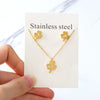 Chic Elegant Heart Indian Jewelry Sets Women Wedding Crown Steel Necklace And Earrings Bulk - Image 13