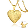 Delicate Floral Oval Heart Locket Pendant Necklaces for Women,Stainless Steel Photo Frame Promise Love Keepsake Gift - Image 14
