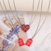 2Pcs Heart Brick Couples Love Necklace For Lovers Women Men Lego Elements Friends Necklaces Valentines Gift Jewelry - Image 4