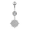 14G Animal Heart Dangle Belly Button Rings Steel Curved Navel Barbell Ring Body Jewelry Piercing Ombligo for Women Girl - Image 8