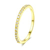 Delicate Micro Pave Zircon Rings For Women Chic Crystal Daily Dating Women's Stackable Tiny Ring Jewelry - Image 7