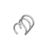 2pcs Stainless Steel Punk Rock Ear Clip Cuff Wrap Earrings No piercing-Clip On Cartilage Wrap Fake Earring - Image 16