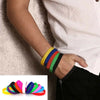 Casual Sports Fitness Silicone Rubber Elasticity Wristband Cuff Bracelet Basketball Sports Wrist Band Силиконовый браслет - Image 3