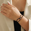 Simple Unisex Bracelet 3 Metal Round Circle Accessory Adjustable Men's Rope Bracelet for Women Jewelry Gifts - Image 3