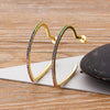 Korean Geometric Big Circle Earrings Gold Color Delicate Snake Twisted Round Earrings For Women Wedding Jewelry - Image 4
