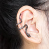 1PC Brass Snake Earing Clips Without Piercing Punk Non Pierced Clip Earrings Ear Cuffs for Women Men Black Fake Piercing Jewelry - Image 3