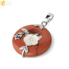 Jade Necklace Stones Pendant Flower Leaf Amethyst Rose Pink Quartz Black Onyx Crystal Donut Necklaces Jewelry - Image 25