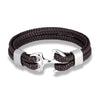 Navy Style Men Anchor Bracelet Woven Multilayer Leather Bracelets For Women Black Stainless Steel Sport Buckle - Image 7