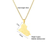 Stainless Steel Heart/Cross Republic Of Iraq Map Pendant Necklace Gold/Steel Color Iraqi Men Women Ethnic Jewelry Gift - Image 11