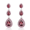 Champagne Crystal Earrings Gold Color Jewelry Female Bricons Wedding Long Big Drop Earrings For Women - Image 12