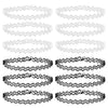 ZS 12Pcs Vintage Stretch Choker Necklace Lady Girl Tattoo Choker Necklace Punk Retro Gothic Elastic Necklaces for Women - Image 9