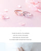 Modian Sparkling Zircon Cute Hearts Free Size Ring for Women Rose Gold Color Sterling Silver 925 Ring Fine Jewelry Girl Gift