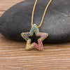 Star Women's Pendant Necklace Female Cubic Zirconia Necklaces Gold Color Party Jewelry Simple Ladies Gifts - Image 9