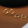 Small Hoop Piercing Earrings with Three Metal-Tone Choices - Image 13