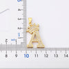 Copper Zircon A-Z Crown Alphabet Pendant Chain Necklace Hip-Hop Style Woman Man Initial Name Jewelry - Image 2