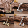Slavic Axe Pendant Necklace Amulet Celtics Knot Nordic Valknut Rope Necklaces For Men Vintage Punk Jewelry Gifts - Image 1