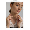 316L Stainless Steel Chain Necklace Pearl Cubic Zirconia Collar for Women Jewelry Wedding Gift - Image 4