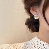 Elegant Romantic Unique Flower Pearl Stud Earrings For Woman Korean Jewelry Party Girl's Lady Temperament Accessories - Image 2