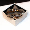 Korea Simple Micro Inlaid Zircon Word Lady Bracelets for Women Temperament Bangle Jewelry - Image 6