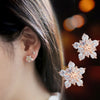 Winter Snowflake Earrings with Dazzling Crystal Cubic Zirconia 3 Metal Colors Delicate Earrings for Women Jewelry - Image 3