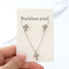 Chic Elegant Heart Indian Jewelry Sets Women Wedding Crown Steel Necklace And Earrings Bulk - Image 26