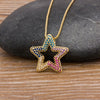 Star Women's Pendant Necklace Female Cubic Zirconia Necklaces Gold Color Party Jewelry Simple Ladies Gifts - Image 6