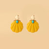 Big Coconut Cute Shell Drop Earrings for Women Korean Acrylic Jewelry Resin Hanging Earing For Girls Party - Image 17