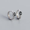 Oval Crystal Hoop Earrings in Multiple Color Combinations - Image 8
