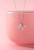 Modian 2020 New 925 Sterling Silver Sparkling Zircon Dancing Butterfly Tiny Mini Pendant for Women Fine Jewelry Birthday Gift