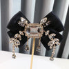 Fabric Bowknot Brooch Rhinestone Tassel British Style Bow Tie Female Shirt Collar Pin Vintage Brooches for Women Accessories - Image 9