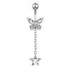 14G Animal Heart Dangle Belly Button Rings Steel Curved Navel Barbell Ring Body Jewelry Piercing Ombligo for Women Girl - Image 11