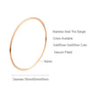 2mm Stainless Steel Single Thin Wire Circle Round Bangle Bracelet Women Simple Classic Jewelry Gold Silver Color 55cm 60cm 65cm - Image 6