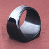 Wide Square Signet Ring for Men in Stainless Steel - Image 26