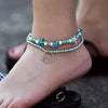 Bohemian Multi-layer Starfish Turtle Anklets For Women Vintage Elephant Owl Beads Chain on Leg Ankle Bracelet Beach Jewelry - Image 2