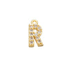 7x8mm Brass Cubic Zirconia Crystal 26 Letter Charms Pendants for Women Necklace Earring Jewelry Accessories Model - Image 12