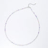 Stone Necklace Spinel/Lapis Lazul/Amazonite/Amethy/Tourmaline/Amethyst Ketting 2MM Silver Jewelry for - Image 14