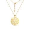 Flower of Life Sacred Geometry Necklace Stainless Steel Mandala Neck Chain Women Men Vintage Universal Spiritual Jewelry - Image 26