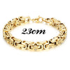 Double Layer Chain Bracelets for Men Stainless Steel Punk Jewelry Antique Christmas Gift Foxtail Male Pulseira Accessory - Image 17