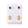 2pcs Gold Plated Steel Earring Studs for Ear Piercing Gun Birthstone CZ Ear Stud Earrings Studs Tragus Cartilage Body Jewelry - Image 9