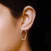 Simple Stylish Women Twist Hoop Earrings Gold Color Delicate Gifts Versatile Style Female Earring Jewelry - Image 5