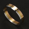 Stainless Steel Cuff Bangle with Crystal Details in Multiple Designs - Image 5