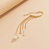 Long Tassel Geometric Imitation Pearl Chain Clip Earrings No Pierced Ear Cuff Cartilage Elegant Female Women Jewelry - Image 5