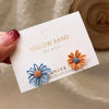 Daisy Flower Earrings Asymmetrical Korean Jewelry Cute Flower Small Stud Earrings For Women Sweet Earring - Image 7