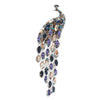 Rhinestone Peacock Brooch Pin with 15 x 3.1 cm Dimensions - Image 1