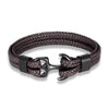 Navy Style Men Anchor Bracelet Woven Multilayer Leather Bracelets For Women Black Stainless Steel Sport Buckle - Image 10