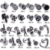 1Pair Punk Gothic Earrings Steel Retro Ear Studs Tragus Helix Cartilage Lobe Women Man Body Piercing Jewelry - Image 1
