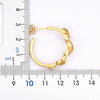 Korean Geometric Big Circle Earrings Gold Color Delicate Snake Twisted Round Earrings For Women Wedding Jewelry - Image 2