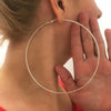 Exaggerated 12CM Oversized Hoop Earrings Basketball Smooth Big Circle Earrings for Women Punk Jewelry Oorbellen - Image 2